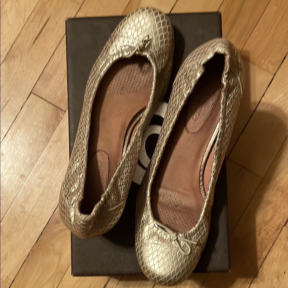 Gold Kitten Heels